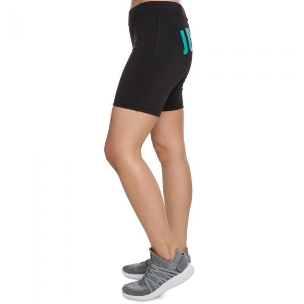 JUICY Couture Sport Active Shorts Gym Black Teal Blue Women's Size‎ S *NEW* $108 - Picture 3 of 7